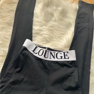 Lounge Leggings with White Waistband
